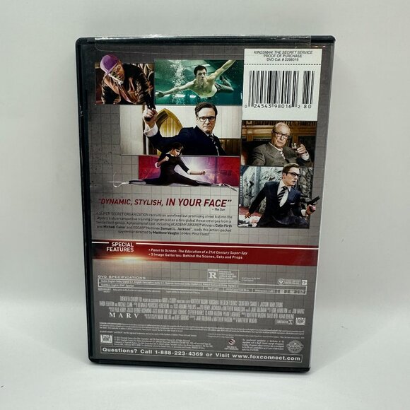 Kingsman The Secret Service DVD R Colin Firth Samuel L Jackson Michael Caine Fox - Picture 3 of 4